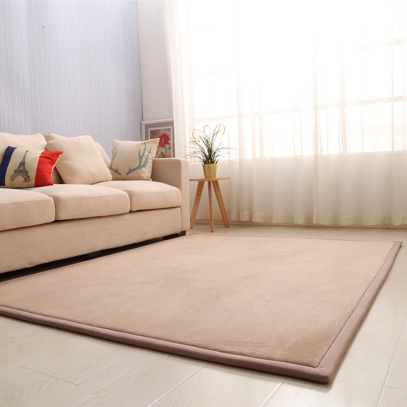 Dik kindertapijt van koraalfleece, tatami-mat voor slaapkamer en woonkamer, kruipmat voor baby's, kussen voor in de vensterbank