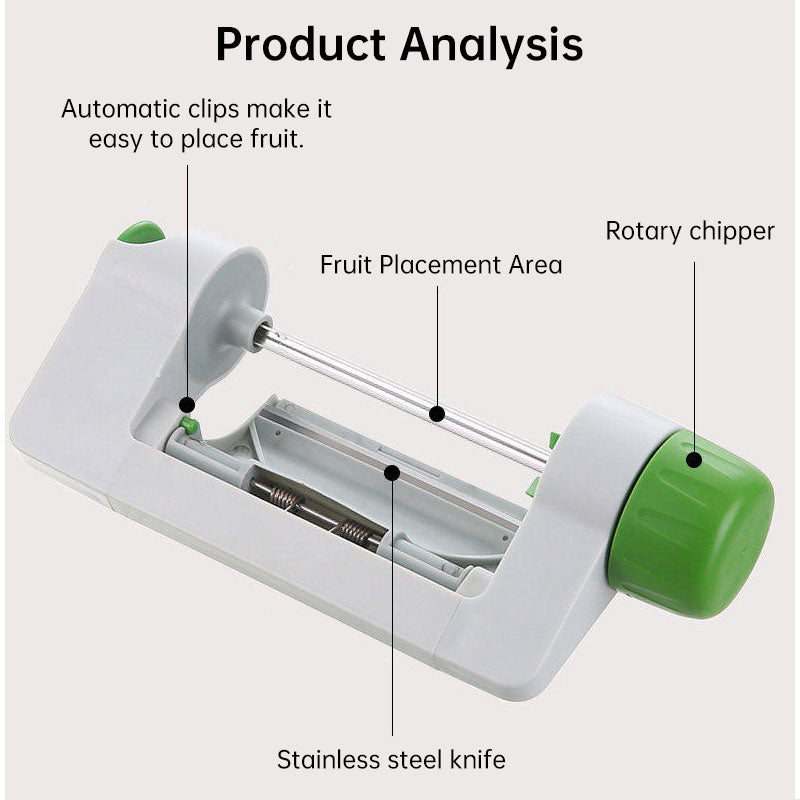 Multifunctionele groente- en fruitsnijder – Handmatige veilige roterende schiller voor aardappelen, appels en meer, keukengadget & accessoires