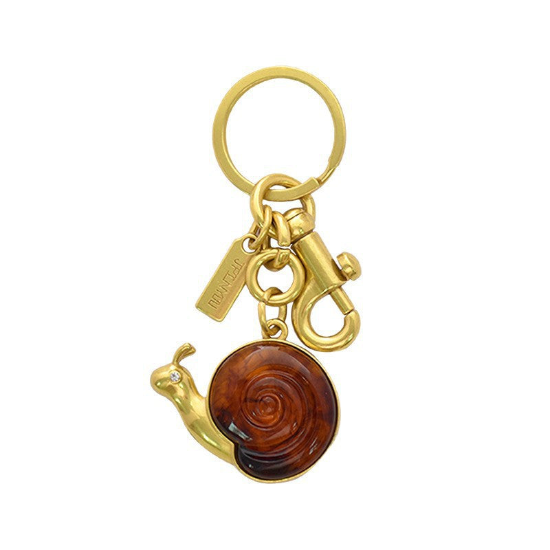 Porte-clés escargot pour sacs à main femme, accessoire élégant pour clés de voiture, cadeau parfait pour la Saint-Valentin