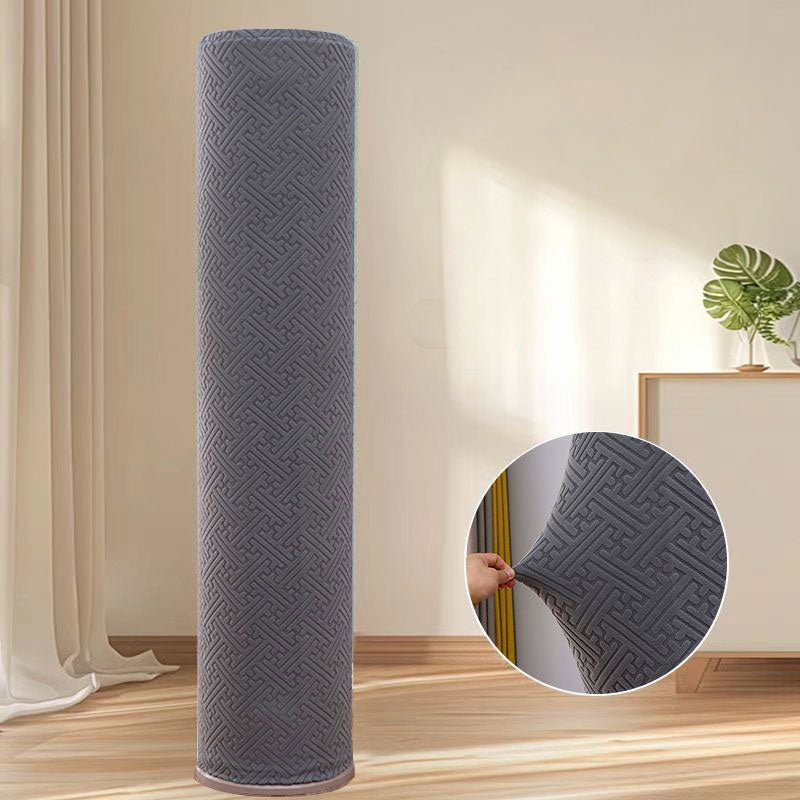 Housse de protection anti-poussière minimaliste pour climatiseur sur pied - Forme cylindrique, haute élasticité, taille universelle pour unités au sol de 3P grande taille