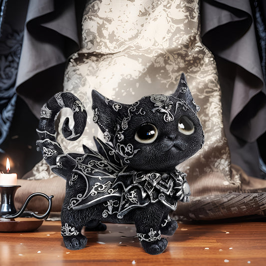Cute Black Cat Figurine