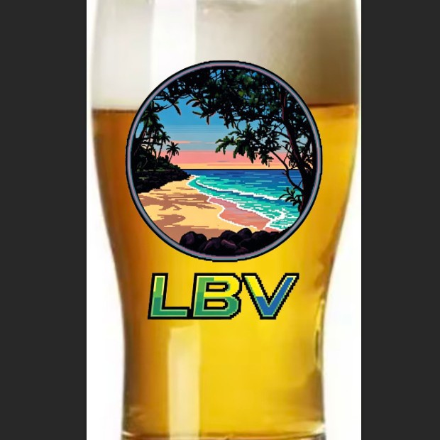 Gekleurde glazen bierfles
