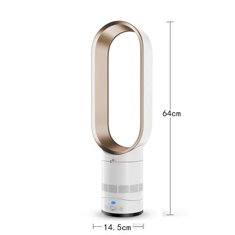 16 Inch Bladeless Tower Fan With Remote Timer And Quiet High Speed For Home