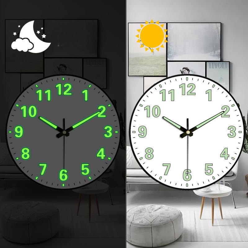 Modern 8 Inch Wall Clock Silent Battery Nordic Style Living Room