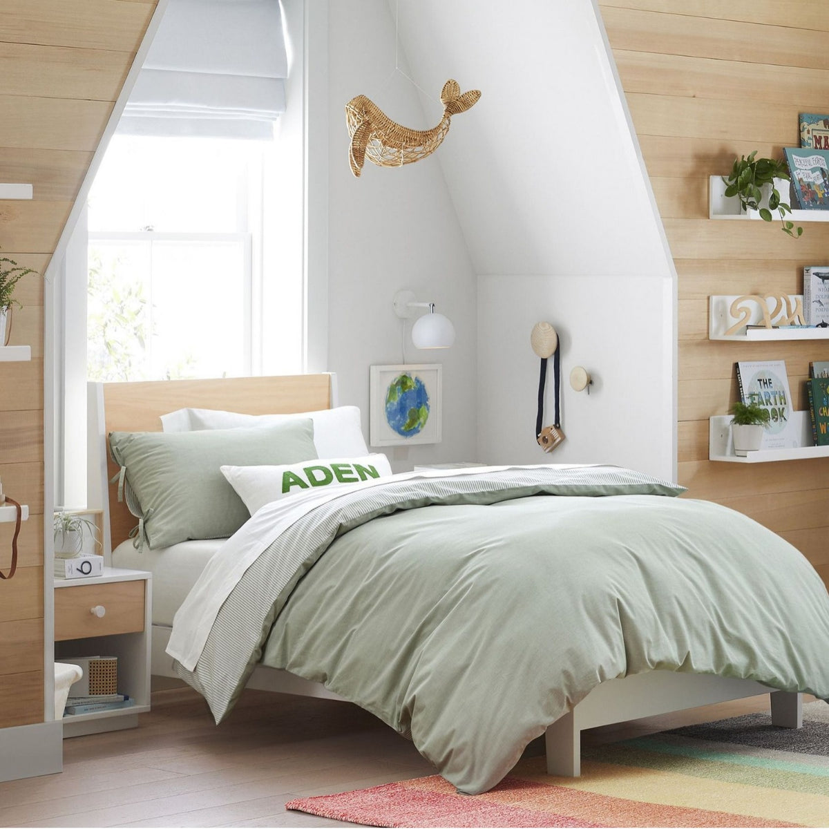 Handgemaakte rotan walvis wanddecoratie voor kinderkamer, fotografie-rekwisieten, woondecoratie, geweven ornament