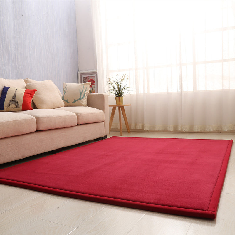 Dik kindertapijt van koraalfleece, tatami-mat voor slaapkamer en woonkamer, kruipmat voor baby's, kussen voor in de vensterbank