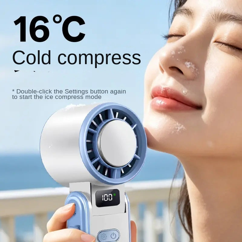 Handheld hogesnelheidsventilator voor ijskoeling