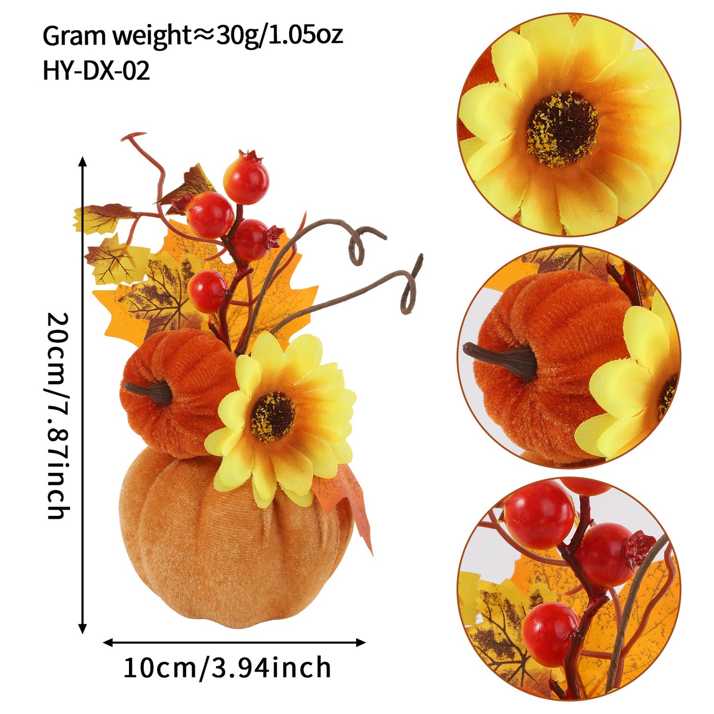 Halloween Pumpkin Decoration Autumn Harvest Festival Home Decor Arrangement Autumn Maple Leaf Pumpkin