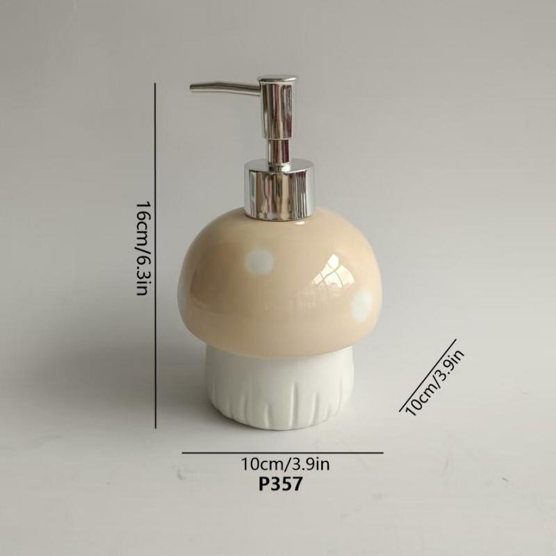 Paddenstoel keramische zeepdispenser