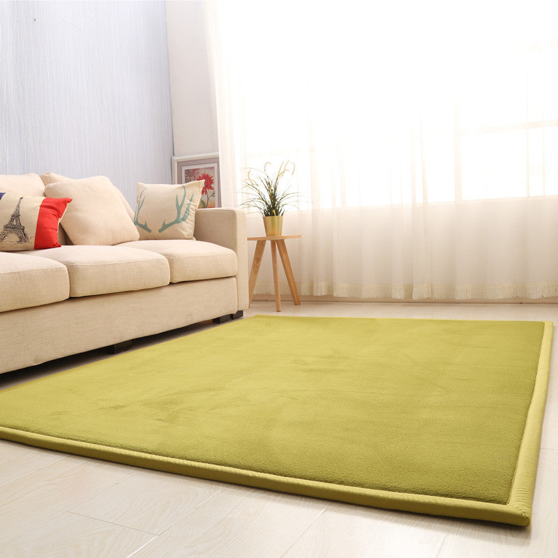 Dik kindertapijt van koraalfleece, tatami-mat voor slaapkamer en woonkamer, kruipmat voor baby's, kussen voor in de vensterbank