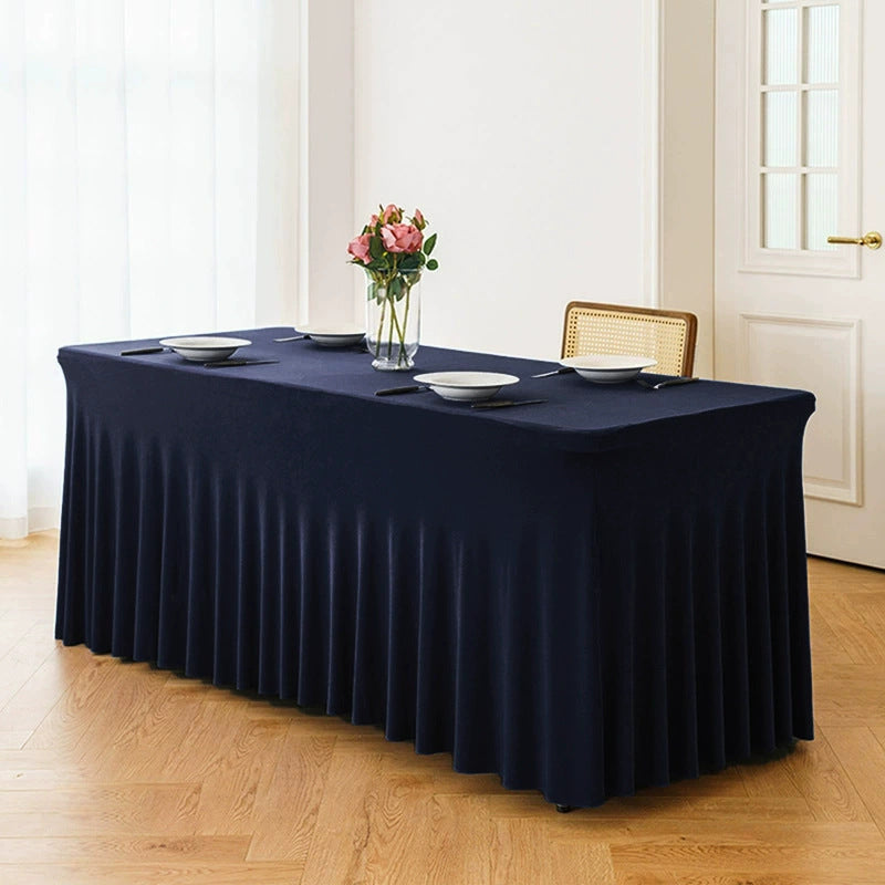 Stretch Spandex Tafelkleed Rechthoekig, Passende Tafelhoes voor Bruiloften, Feesten, Banketten, Hotel en Evenementendecoratie