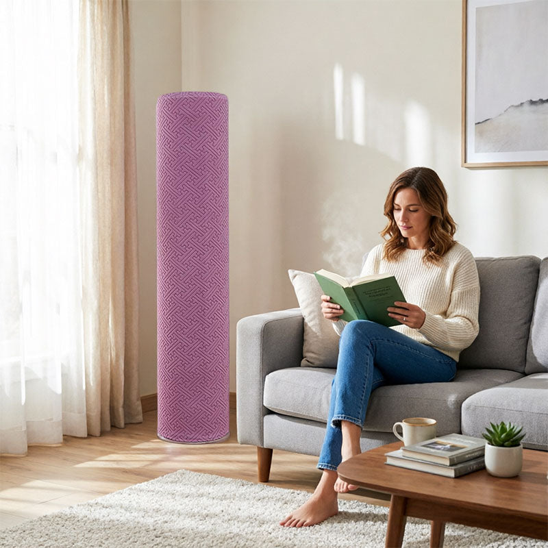 Housse de protection anti-poussière minimaliste pour climatiseur sur pied - Forme cylindrique, haute élasticité, taille universelle pour unités au sol de 3P grande taille