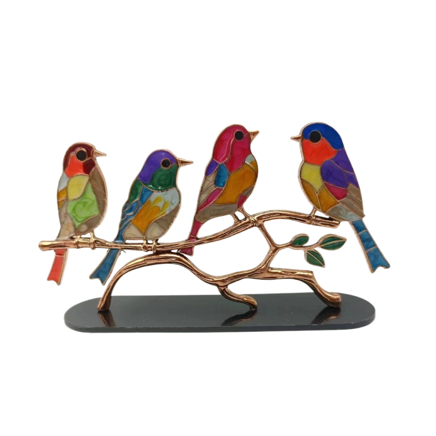 Zibi Acrylic Bird And Flowers Christmas Home Decor Ornament