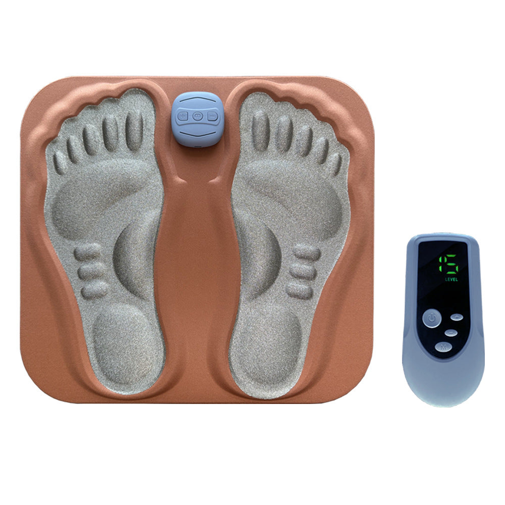 Coussin de massage intelligent pour pieds avec réflexologie 3D et thérapie par impulsions à micro-courants pour usage domestique - Masseur de pieds électrique pour la relaxation et le soulagement de la douleur