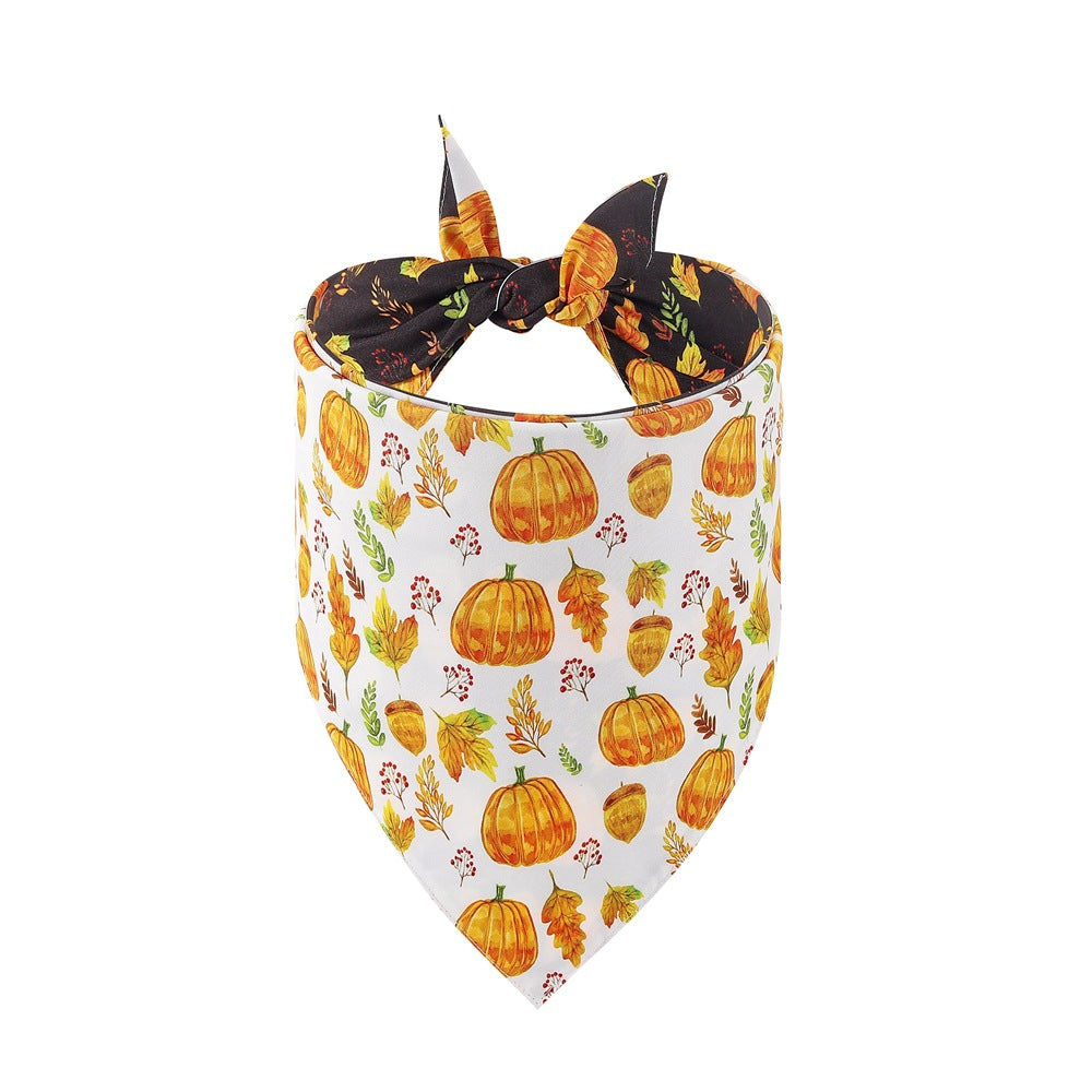 New Pet Scarf Dog Triangle Scarf Thanksgiving Pet Bandana