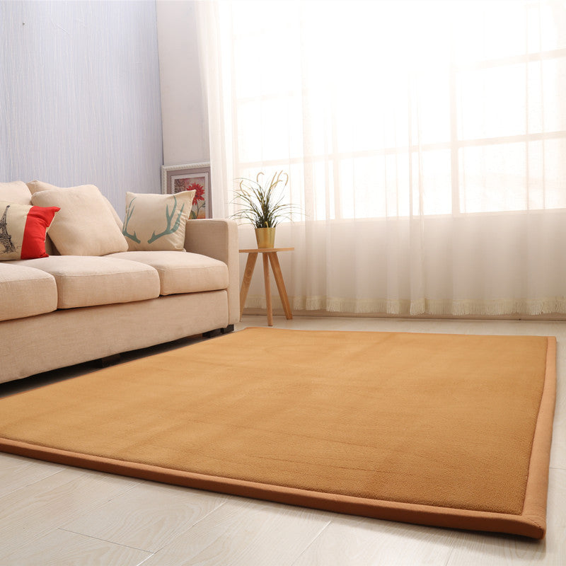 Dik kindertapijt van koraalfleece, tatami-mat voor slaapkamer en woonkamer, kruipmat voor baby's, kussen voor in de vensterbank