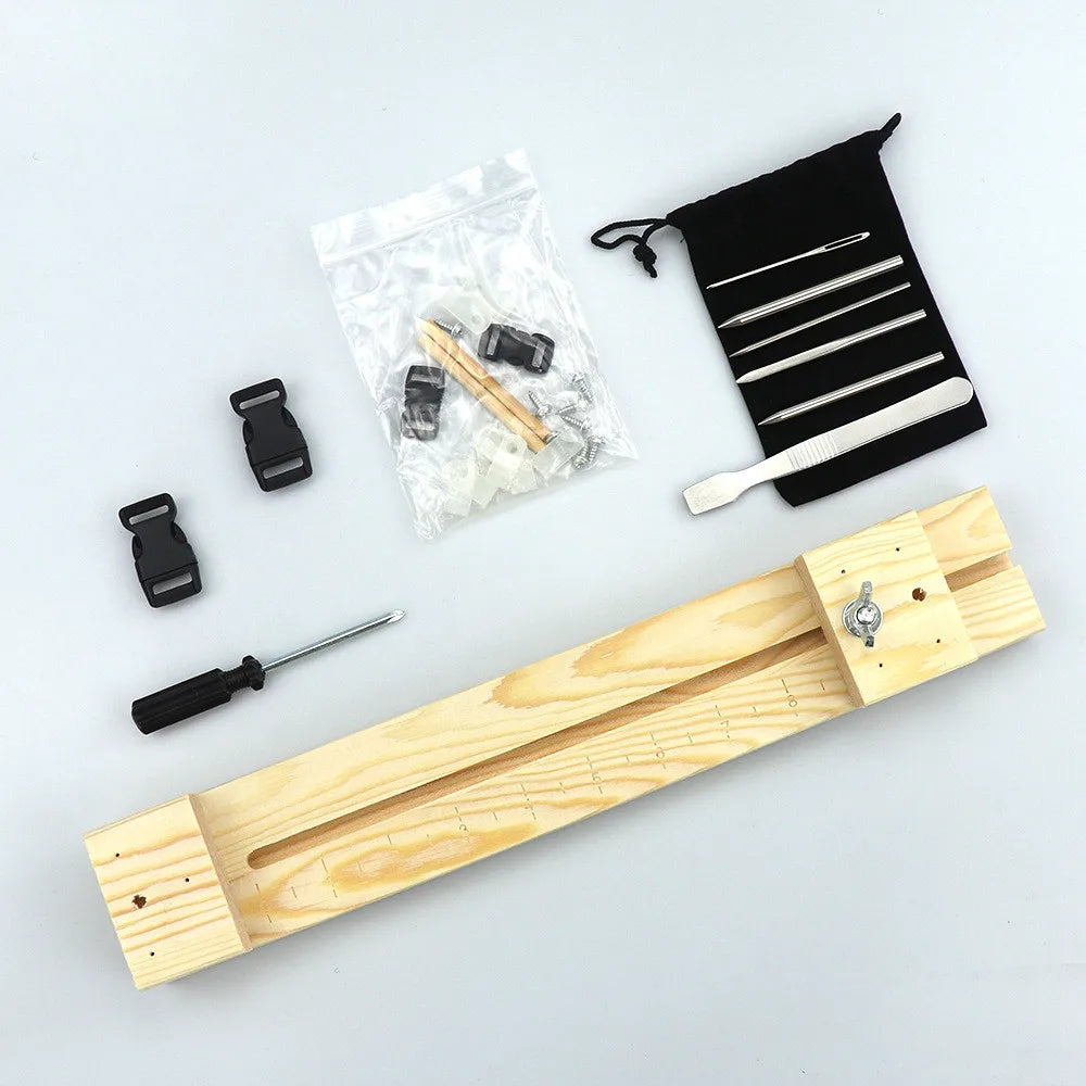 Paracord Knitting Tool Set Aluminium Parachute Cord Needles Bracelets DIY Weave Tool Umbrella Rope