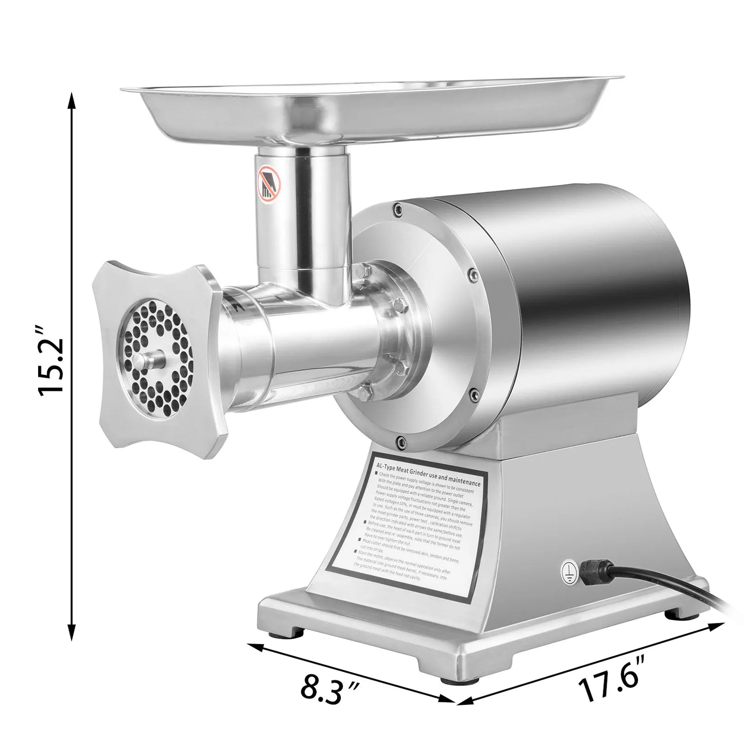 SucceBuy 1100W Electric Meat Mincer Mini Portable Chopper Blender Food Processors Grinder Tools Crusher for Home Commercial