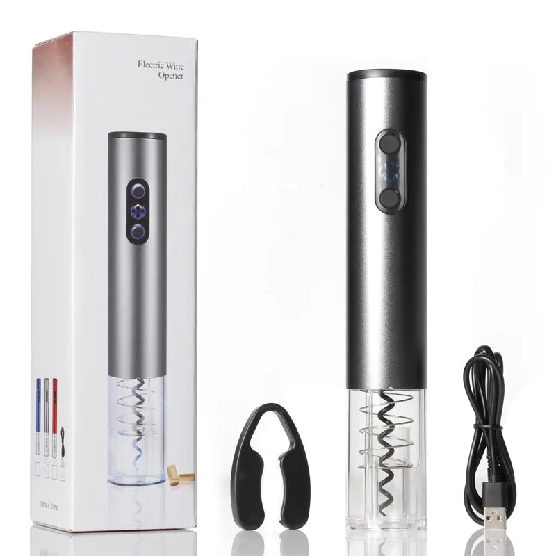 Electric Bottle Opener Red Wine Foil Cutter Automatic Red Wine Openers Jar Opener Home Kitchen Accessories Gadgets Bottle Opener