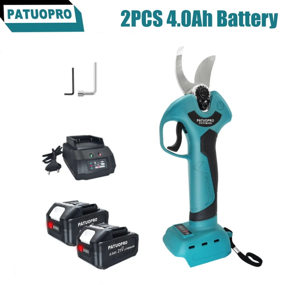 Borstelloze elektrische snoeischaar, draadloos en oplaadbaar, elektrische tuinschaar voor Makita 18V-accu