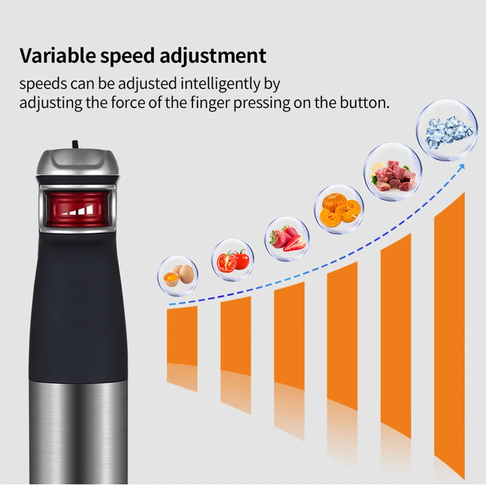 Biolomix 5 in 1 Multifunctional Electric Hand Blender Immersion Handheld Mixer Food Processor Chopper Beater Frother
