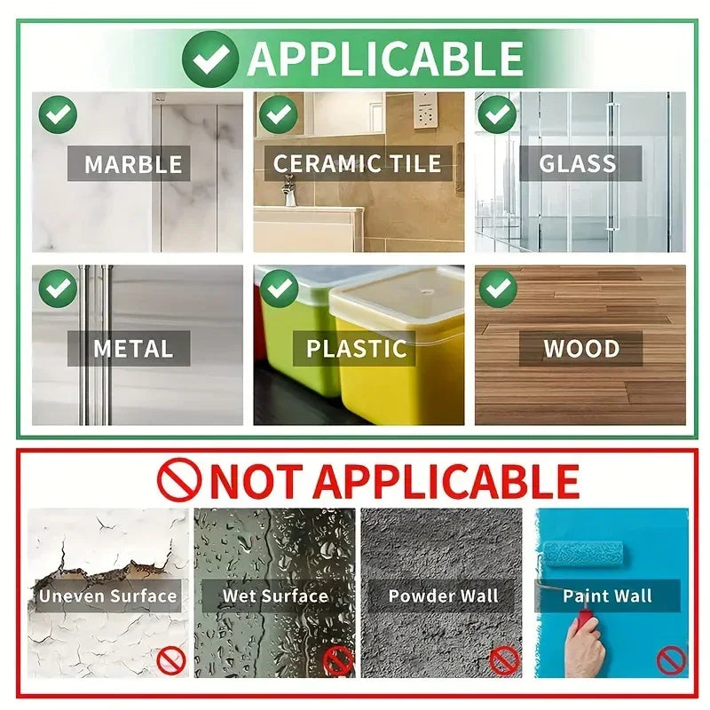 Nano Tape Super Strong Double Sided Tape Extra Strong Adhesive Non-slip Waterproof Transparent Tape for Kitchen Bathroom