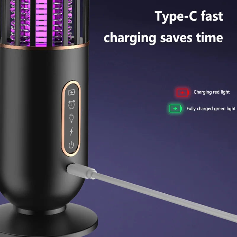 Lenovo muggenverdelgerlamp voor gebruik binnenshuis en commercieel gebruik, USB-oplaadbare versie, campinglamp voor buiten, muggenverdelger