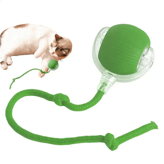 Automatic Rolling Ball Toy For Cat Electric Cat Toy Rolling Ball Pet Electric Toy Cat Training Imitate rats Indoor Playing Toys