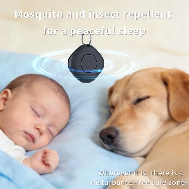 Electronic Ultrasonic Mosquito Repellent Pendant Al Intelligent Frequency Conversion Outdoor Portable Mosquito Killer 2026 New