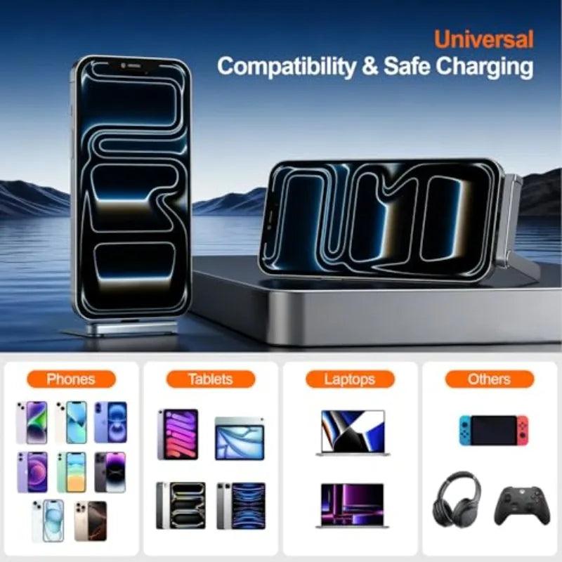 240W Super Fast Charging C To C Cable 2‑in‑1 Detachable Foldable Phone Stand Adapter Multifunctional Desktop Holder Sync Charger