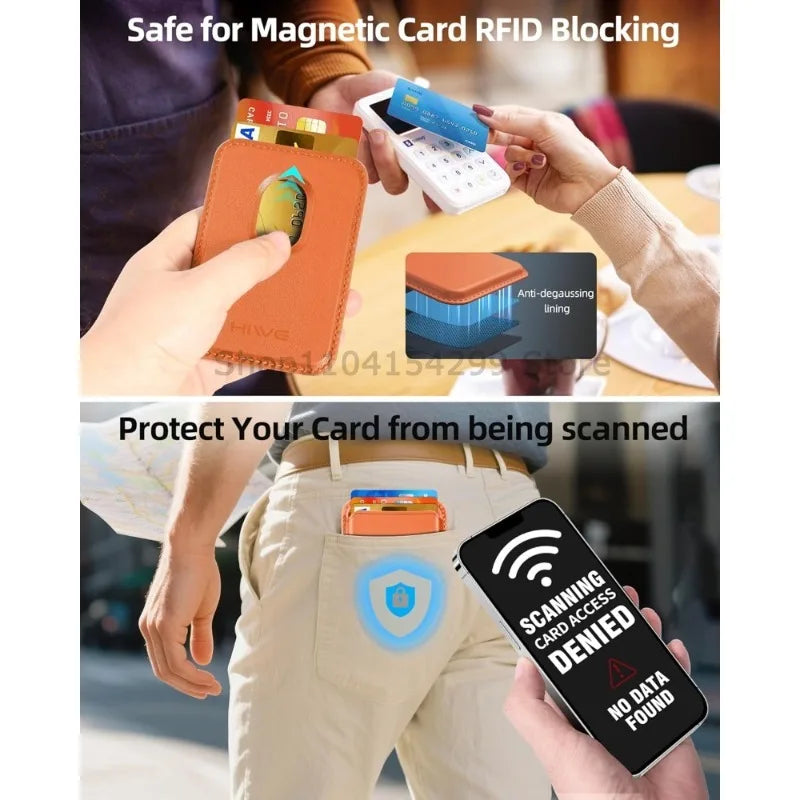 Magnetic Wallet Card Holder Leather Case Hide Stand Case for Magsafe for IPhone 15PM 14 13 ProMax Plus Wallet Back Pocket Covers
