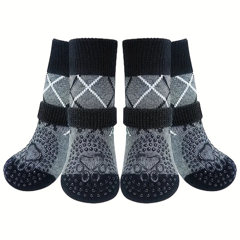 4pcs/lot Pet Dog Socks Anti-Slip Pet Paw Protector for Small Medium Large Dogs Dog Foot Covers Puppy Sock