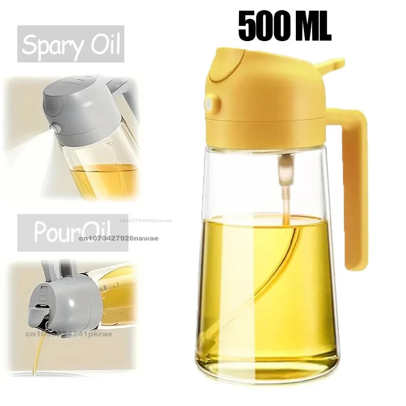Spray Oil Sprayer Bottle Kitchen Oil Cruet Spray Oil Dispenser Olive Kitchen Gadgets Salt Shaker Vaporizer Cruet for Camping BBQ