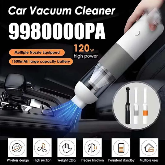 2026 Car Vacuum Cleaner Super Strong Suction Power For Cars Wireless Handheld Small Portable Suction And Blowing Integrated