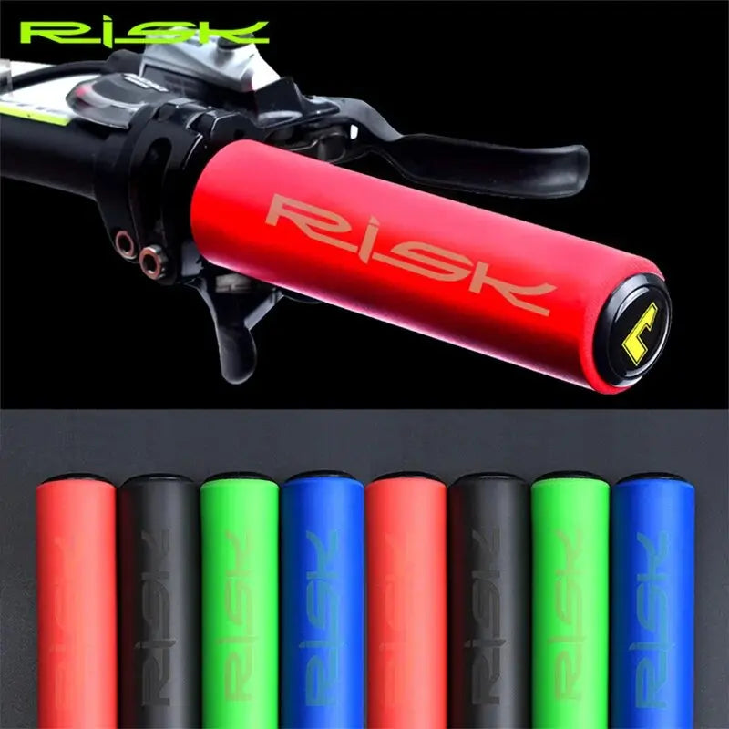 RISK Ultralight Anti-skid Soft Bike Handlebar Grips for BMX MTB Cycling Accessories - Non-slip Bicycle Grips Handle Cuffs Cover