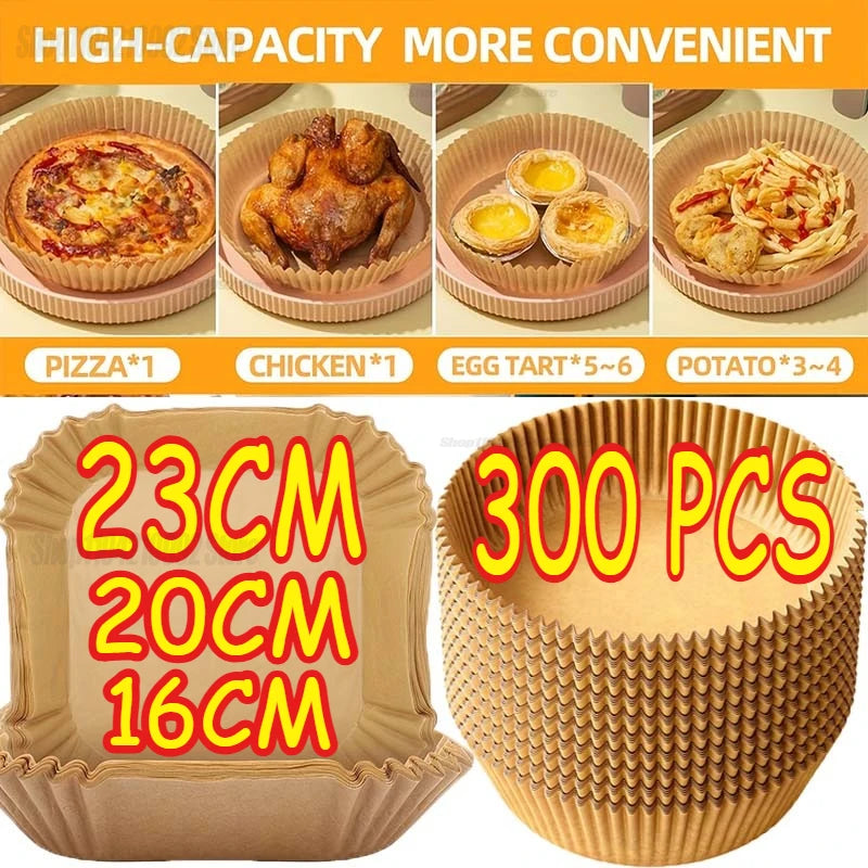 Square Airfryer Baking Disposable Air Fryer Paper,Paper,Baking Tray,Oven Accessories,Baking,Kitchen Gadgets,Kitchen Accessories