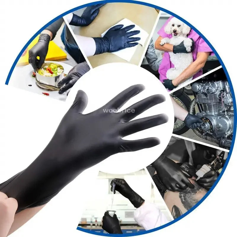 10-100pcs Rubber Gloves Disposable Nitrile Gloves for Household Cleaning Work Safety Tools Gardening Gloves Kitchen Cooking Tool