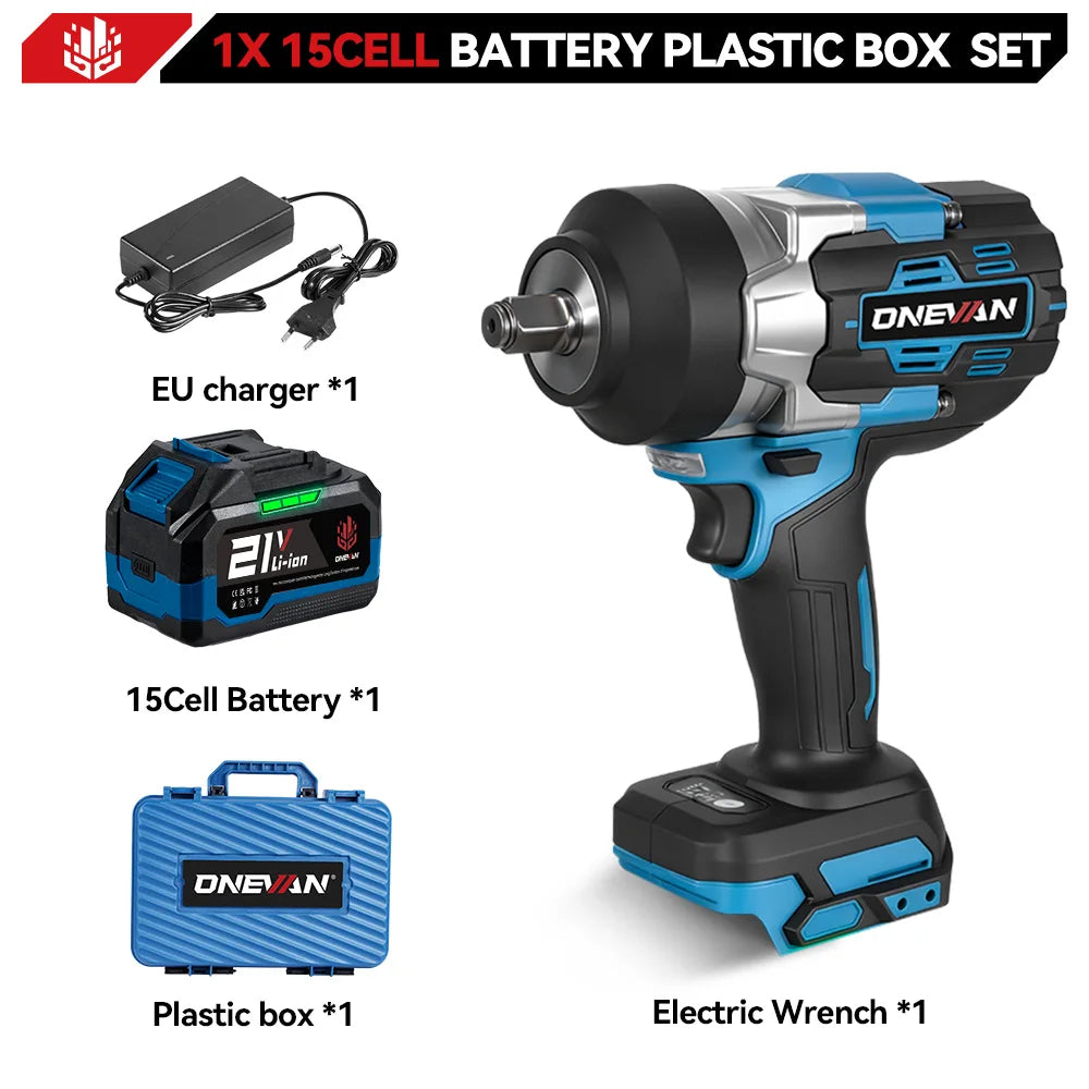 ONEVAN 2800N.M Torque Brushless Electric Impact Wrench 5 Speed Cordless Wrench Screwdrive Power Tool  For Makita 18V Battery Pin