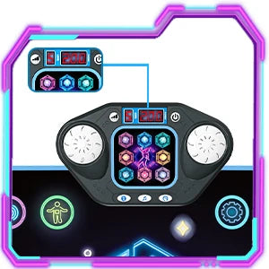 VATOS Dance Mat for Kids - 27 Levels, 8 LED Keys, Bluetooth 5, 5 Game Modes, Built-in Music for Ages 3+ Years - Quality Shopping Centre