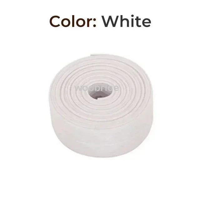 Bathroom Shower Sealing Tape PVC Bath Toilet Caulk Tape Self Adhesive Waterproof Mildew Proof Tapes For Kitchen Sink Wall Corner