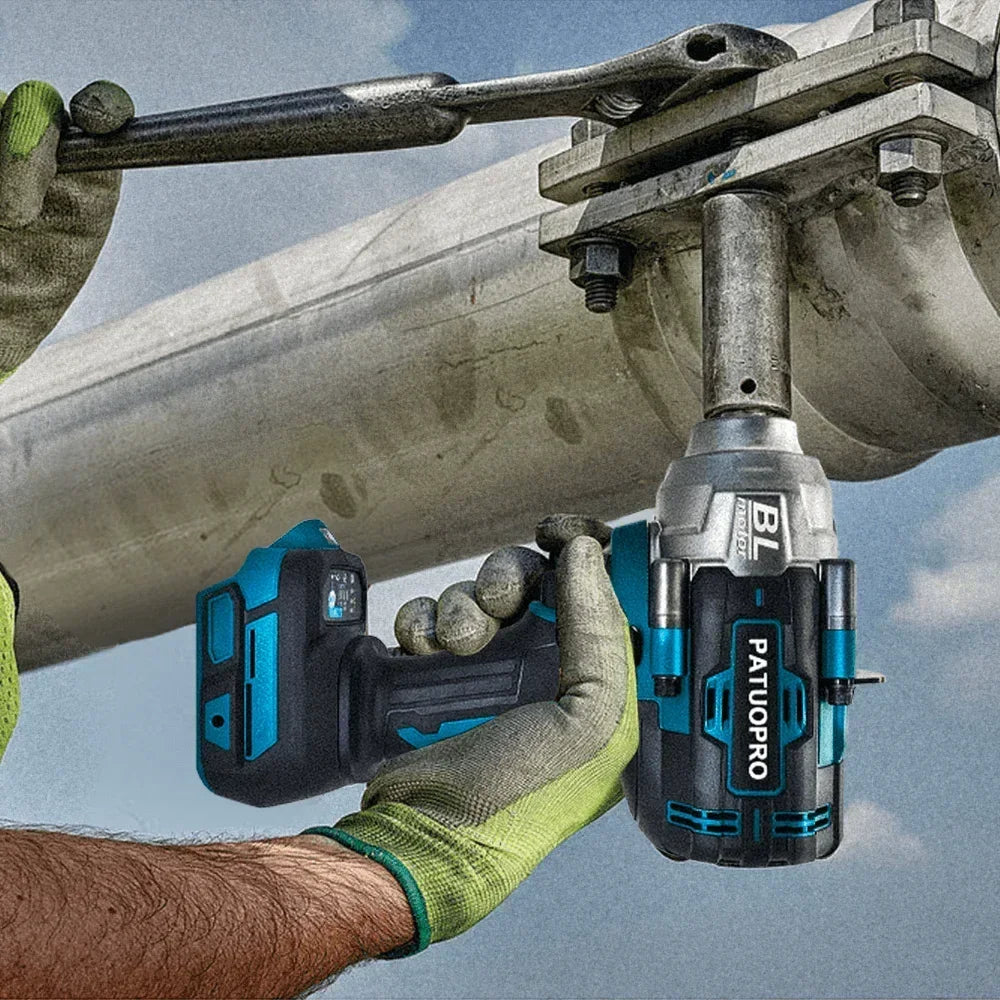 2000 Nm Oplaadbare Handheld Elektrische Slagmoersleutel Borstelloze Snoerloze Sleutel voor autoreparatie Elektrisch gereedschap voor Makita 18V-accu