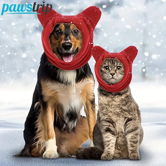 Winter Warm Pet Dog Hat Windproof French Bulldog Hat Dog Neck And Ear Protection Hats Outdoor Puppy Scarf Pet Supplies