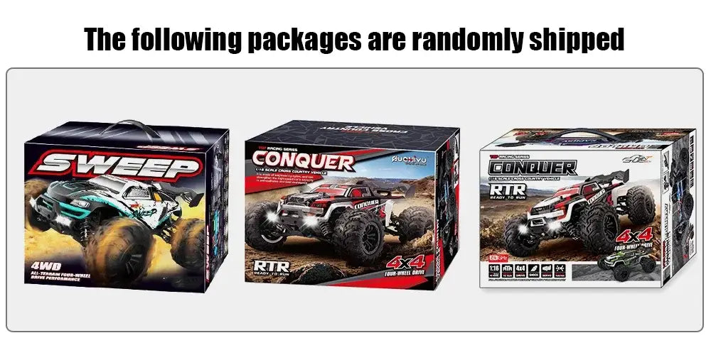 WLtoys 1:16 Scale Large RC Car 50km/h High Speed 4WD Children Toy for Boys Remote Control Car 2.4G Off Road Monster