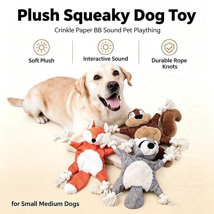 Pet Dog Squeaky Toy Bite-Resistant Molar Teeth Cleaning Toys for Small Medium Dogs Interactive Puppy Toy Pet Supplies