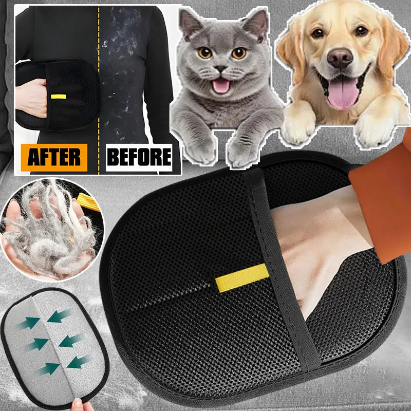 Animal Hair Removal Gloves Animal Dust Pad Gloves Wool Removal Gloves Removing Pet Hair From Sofa Carpet Clothes Tool Supplies