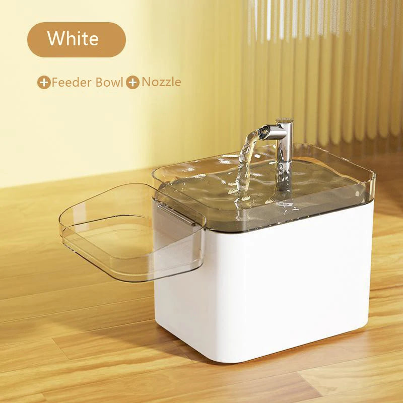 2.5L Automatic Cat Water Fountain USB Electric Pet Water Dispenser with Anti-Dry Burning Feeder Bowl for Kittens - Quality Shopping Centre