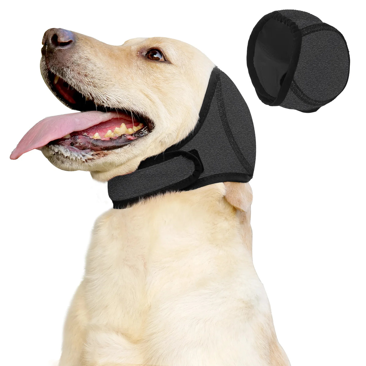 Adjustable Dog Ear Covers Noise Reduction Dog Earmuffs Anti-noise Pet Ear Muffs for Small Large Dogs Waterproof Pet Headcover