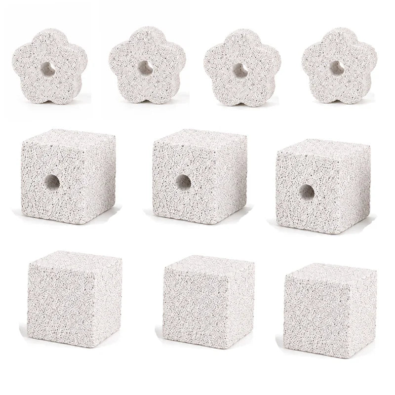 Natural Pumice Stone Chew Toy for Hamster Guinea Pig Rabbit Small Pets Teeth Grinding Block Cage Accessory Daily Dental Care