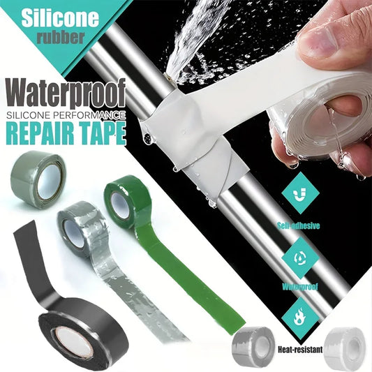 Waterproof Tape Silicone Rubber Self Adhesive Insulating  Leaks Seal Tape MultiPurpose Emergency Wire Hose Strong Repairing Tape