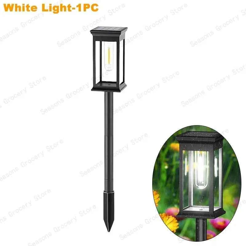 Waterproof LED Solar Lights for Garden Yard Driveway - Automatic Pathway Lighting Outdoor Landscape Lighting Auto On/Off at Dusk
